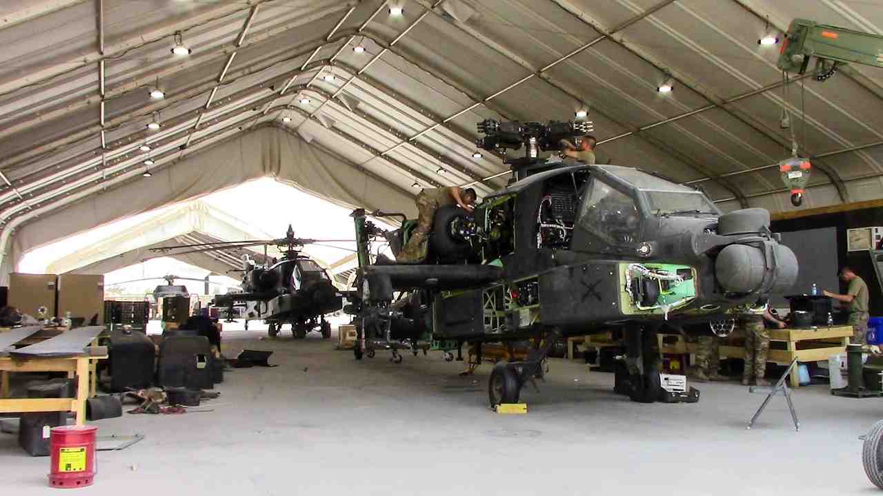 ah-64e entretien, maintien, hélicoptère